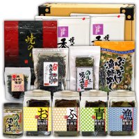 詰合せ80セット(お宝箱にも使える千両箱入) 選べる味・焼海苔ボトルほか贅沢12点セット