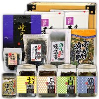 詰合せ80セット(お宝箱にも使える千両箱入) 選べる味・焼海苔ボトルほか贅沢12点セット
