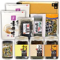 50セット 選べる味・焼海苔ボトルなど９点セット(お宝箱にも使える千両箱入)
