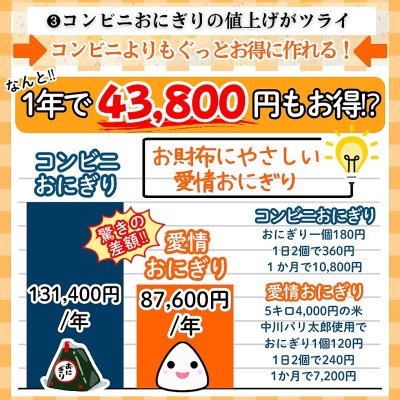 画像7: \おにぎり屋さんセット/ おむすび抜き型+フィルム入り海苔5袋セット おにぎり押し型 中川パリ太郎 半切20枚入×5袋