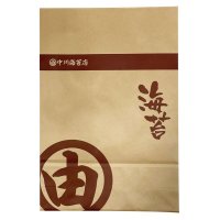 中川海苔店オリジナルクラフト紙袋-１０帖用＜マチあり＞