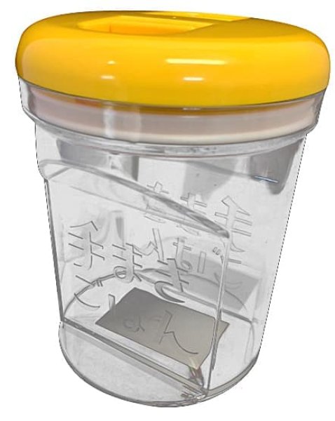 画像9: ＼ワンタッチ開閉／ 【海苔キーパー】 二本指でポン！いつでもパリパリ！ 卓上四切焼海苔専用保存容器 約50枚収納可能 (9)