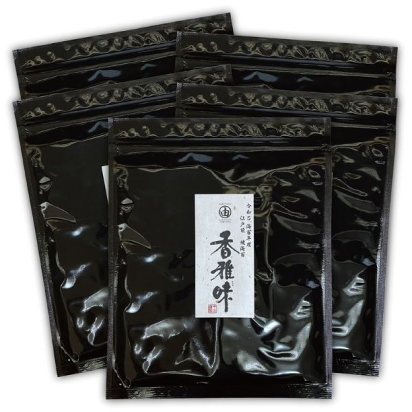 画像1: 香雅味 黒 焼海苔 江戸前ちば海苔 全形10枚入×5帖 (1)